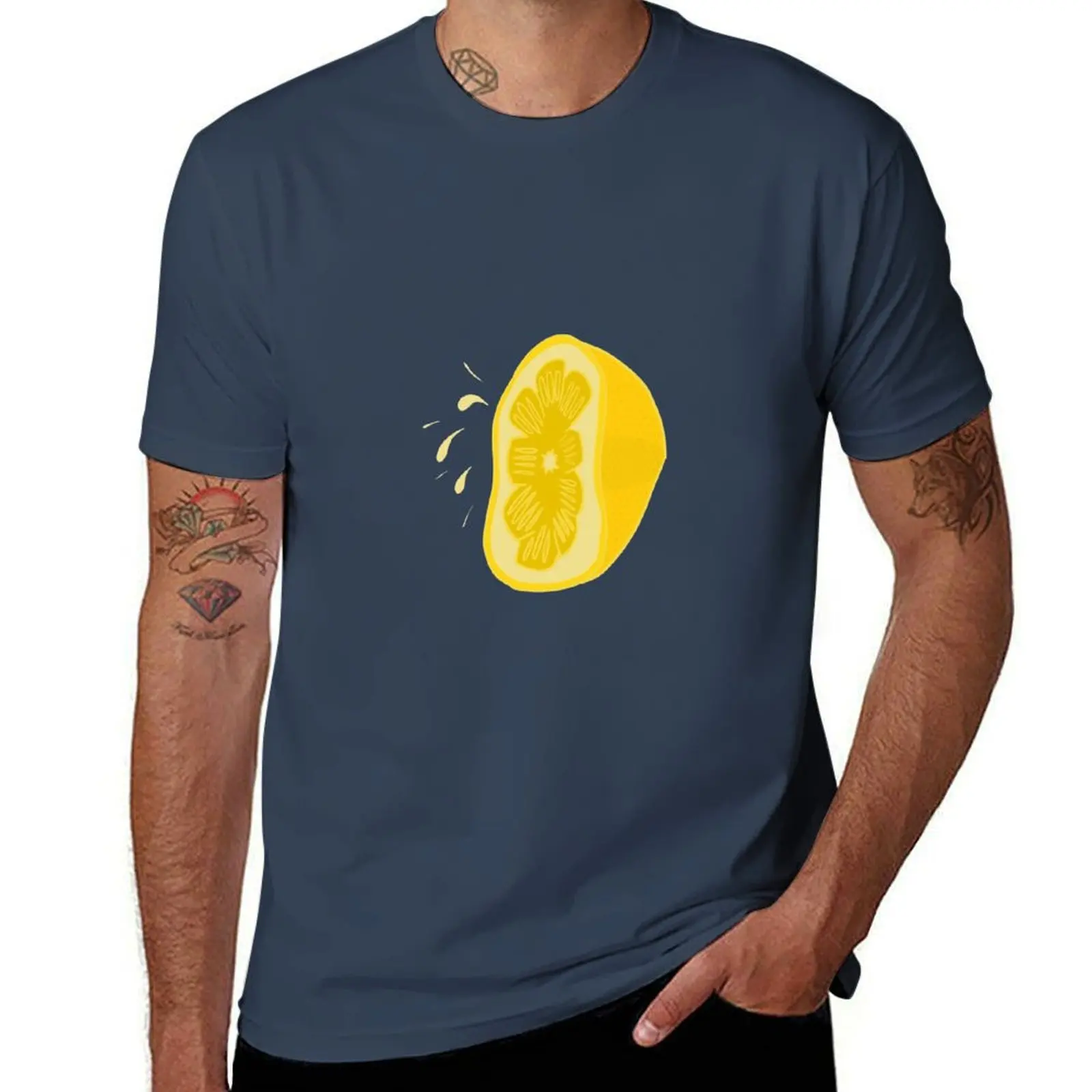 Lemon Squeezy! T-Shirt man clothes plus sizes valentines boutique clothes oversize t-shirts man anime shirts men