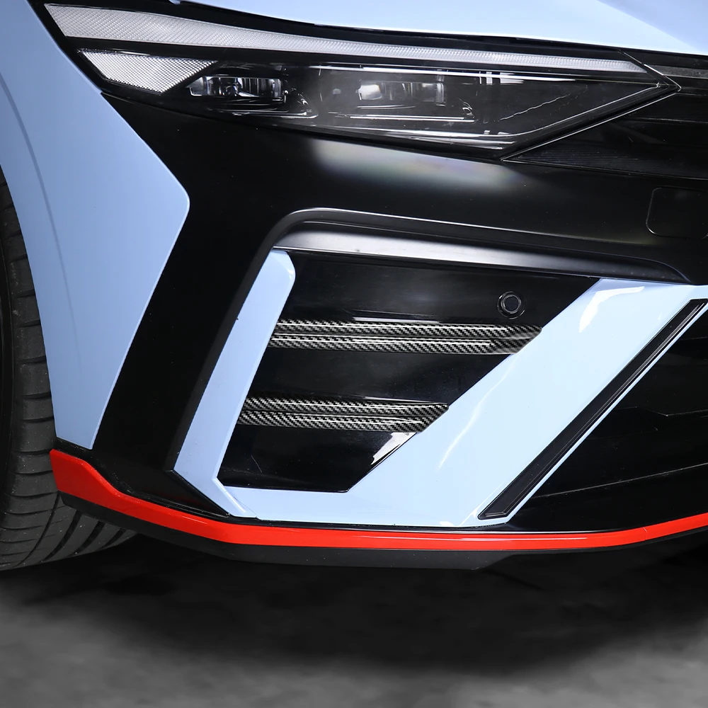 ملحقات السيارة الخارجية غطاء فتحة التهوية الأمامية للضباب مادة ABS لسيارة Hyundai Elantra CN7 N 2023 - 2025 LHD RHD المصد الأمامي