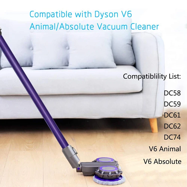 Robot Vacuum Cleaner With Water Tank Mop Head For Dysons V6 Attachment Mop Head