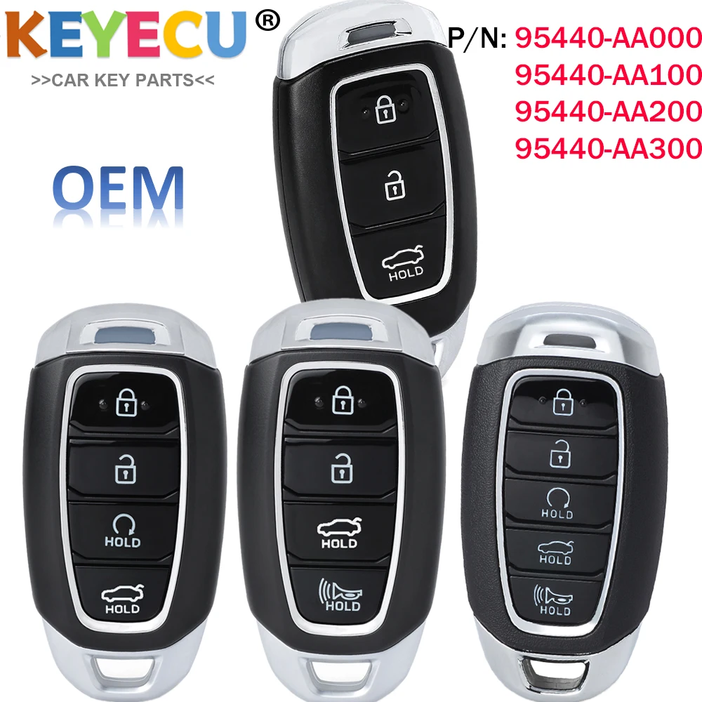 OEM/Genuine 95440-AA000 95440-AA100 95440-AA200 AA300 Smart Keyless Remote Key Fob for Hyundai Avante 2020 Elantra 2021 2022 23