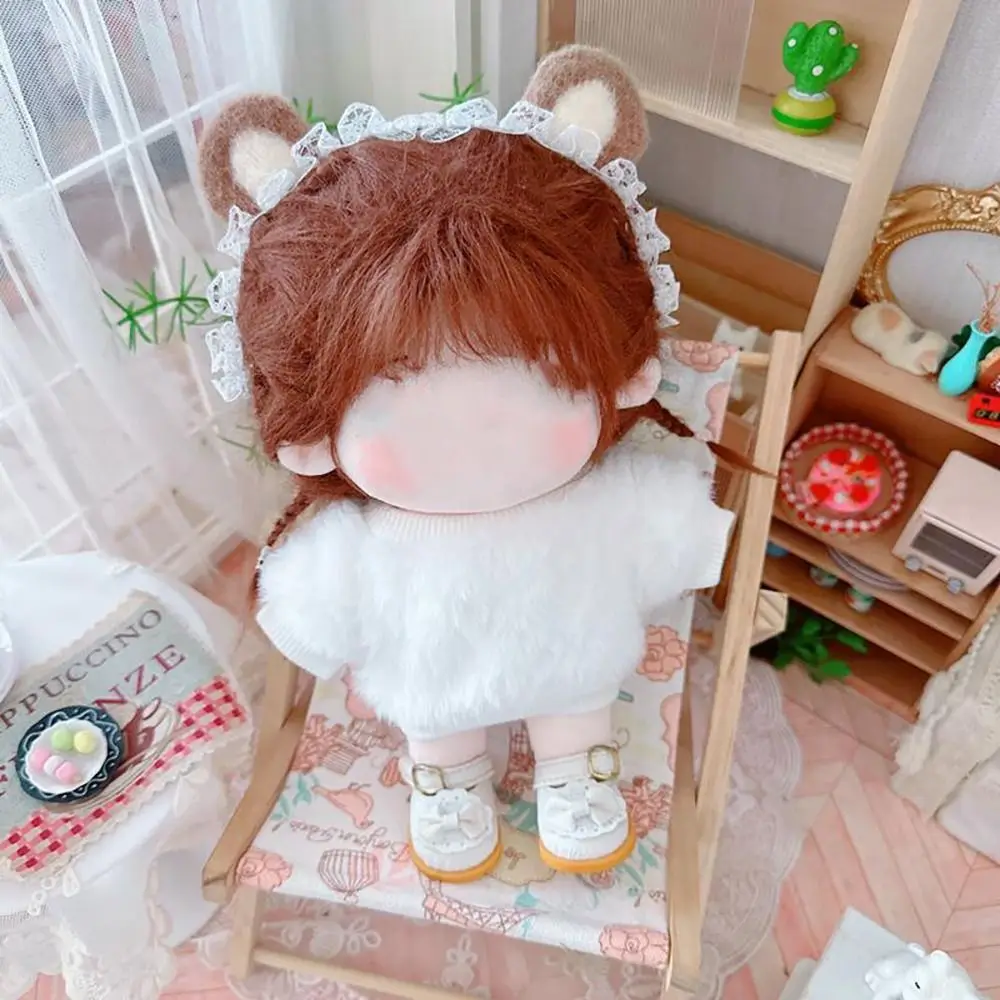 20CM Doll Clothes Plush Tops Soft Sweater For Idol Dolls Accessorie Hairy Sweatshirt Cotton Stuffed Idol Dolls Outfit Gift