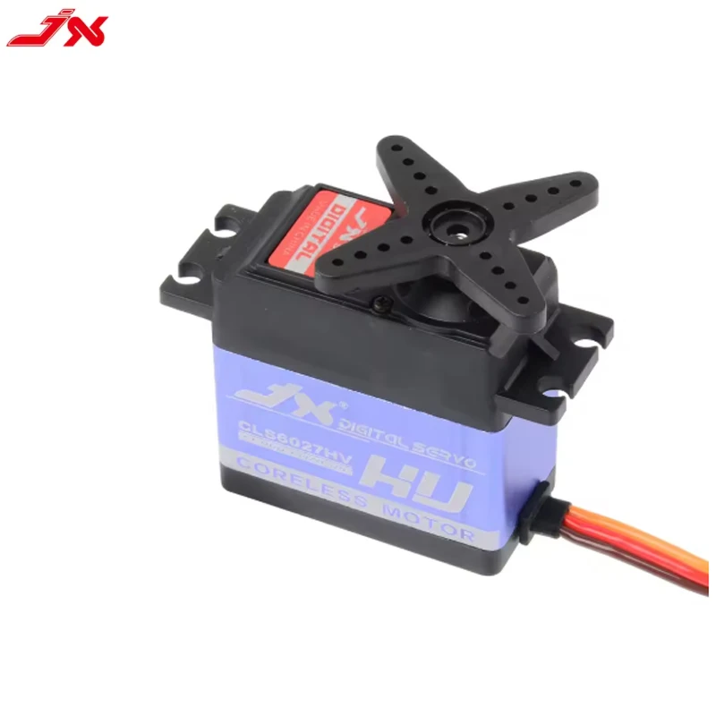 JX CLS6027HV Servomoteur numérique à couple élevé 60 kg -0.08s/60 ° Engrenages en titane IP68 pour camions RC robustes/bras robotiques industrielles