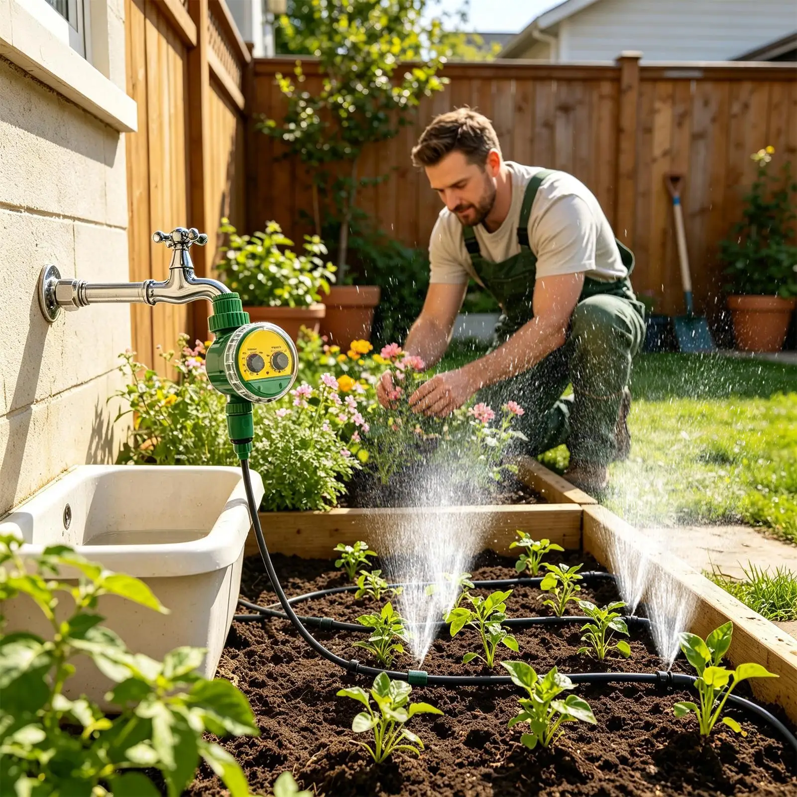 Automatic Watering Timer Simple Operation Garden Applicable Waterproof Digital Timer for Plant Care And Garden Irrigation