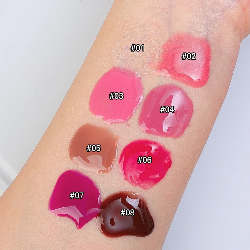 Glow Plumping Lip Oil idratante Glitter Mirror Nude Lip Gloss Lasting Nourish Shimmer Liquid Lipstick Lips Makeup Cosmetics