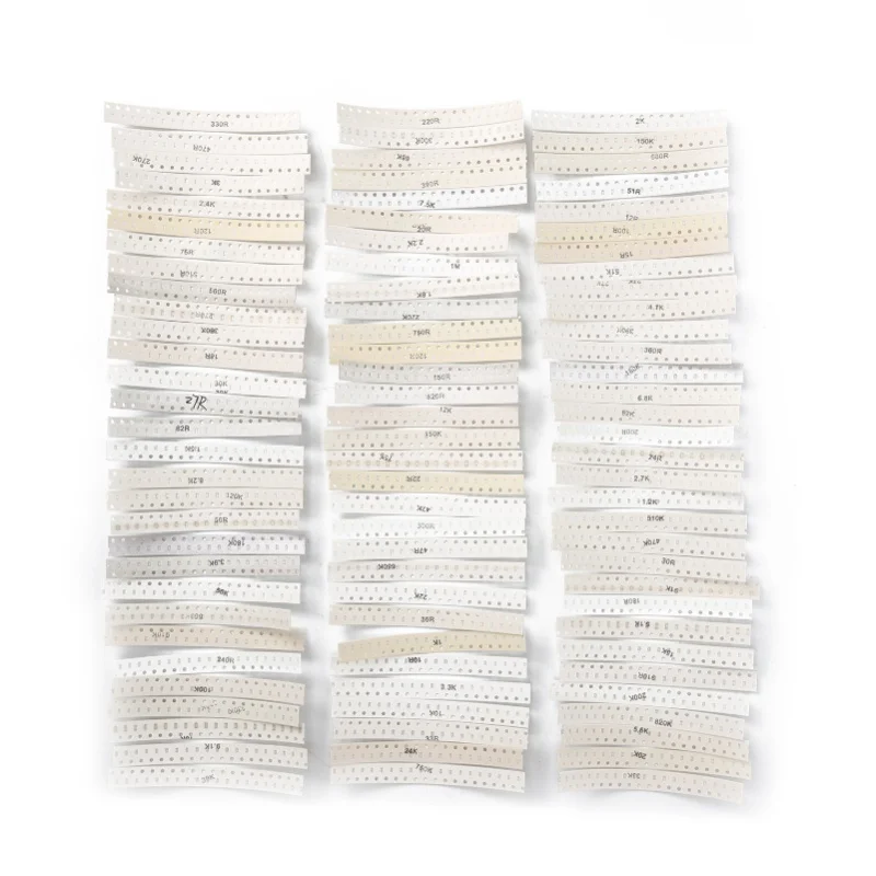 1800Pcs 1/10W 90 Values 0603 SMD Chip Resistors Sample 1% Resistors Set Assortment Components Kit