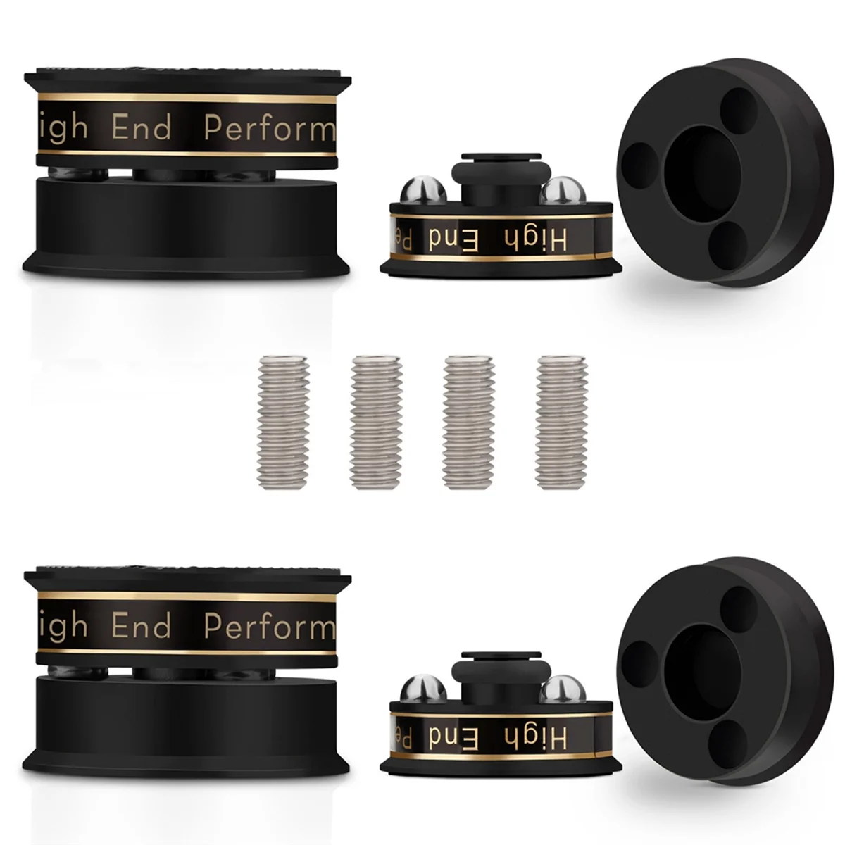 

Sale HiFi Audio Speaker Stand Foot Pad Anti-Shock Absorber Spike Isolation Feet for Preamp Speaker Vinyl Record Player Black