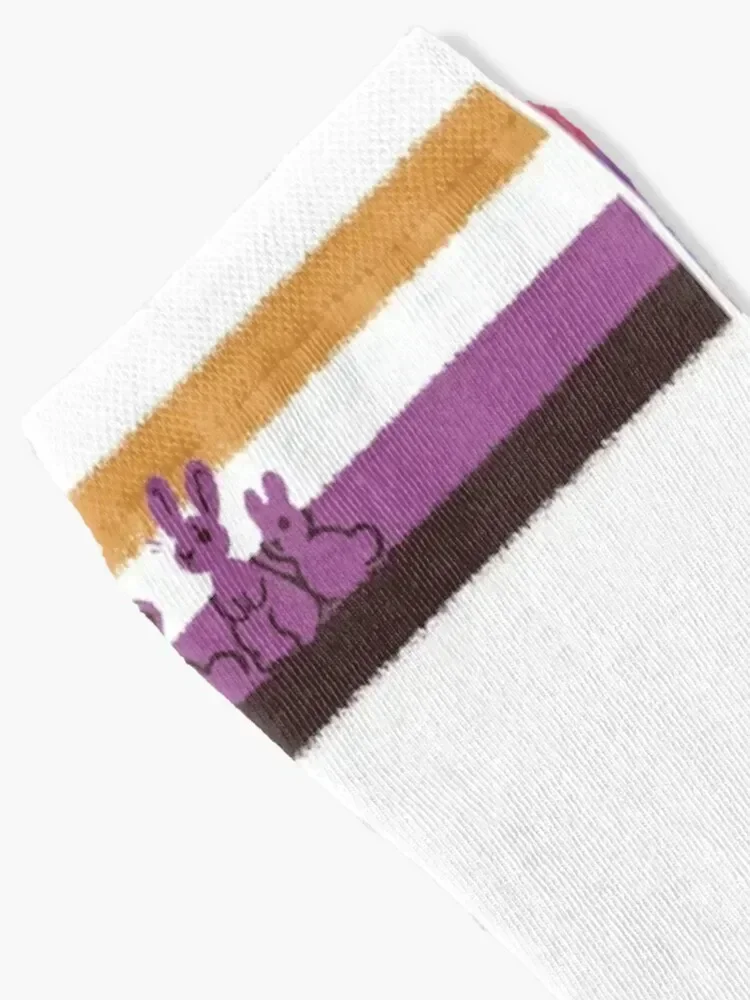 Non Bi nary Pride Rabbits Socks hip hop Sports football gym Socks Ladies Men's