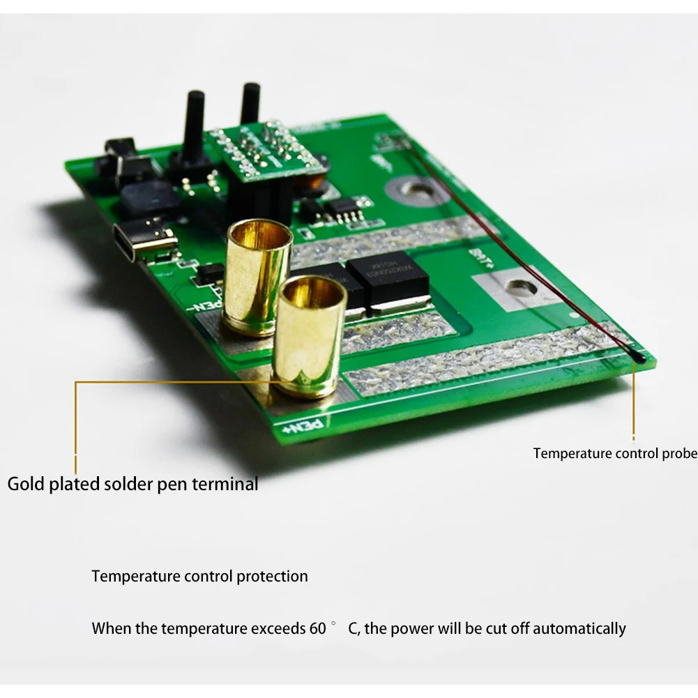 ماكينة لحام نقطي محمولة قابلة لإعادة الشحن بقدرة 7500 مللي أمبير في الساعة 6 تروس قابلة للتعديل بطارية صغيرة صغيرة ماكينة لحام البقعة