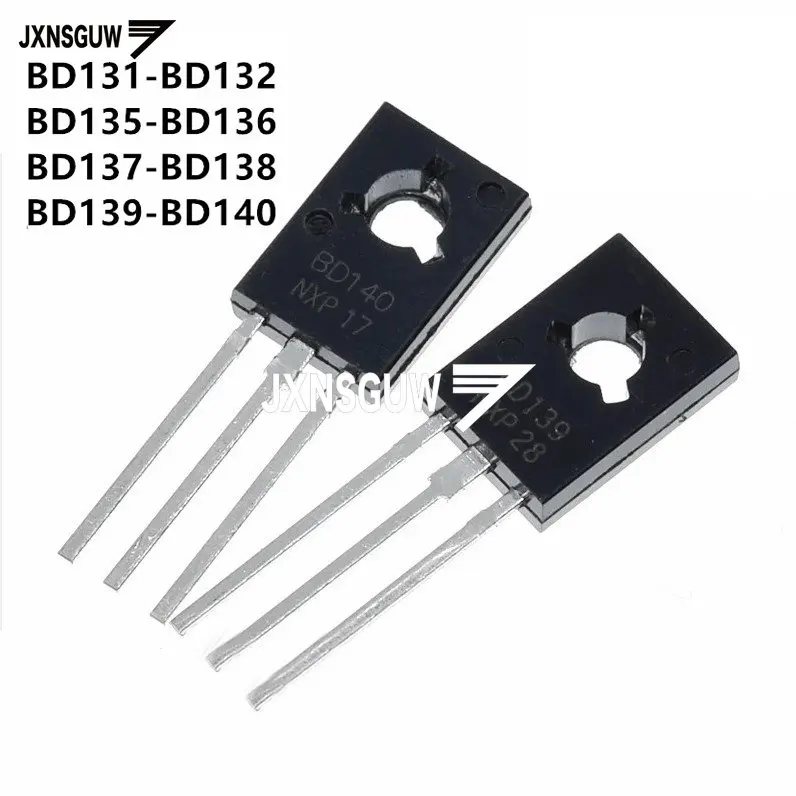 50PCS BD131 BD132 BD135 BD136 BD137 BD138 BD139 BD140 TO126 Transistor Triode One-Stop Distribution BOM IC Electronic Components