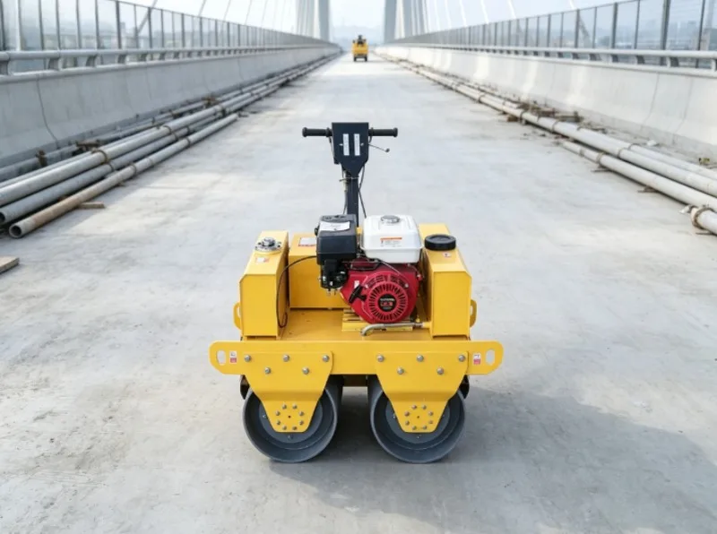 Self Propelled Vibratory Road Roller, Static Hand Held Compactor, 6 Ton Double Drum Road Roller For Pavement Compaction