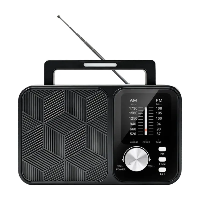 ABUO-AM FM Radio Transistor Short Wave Radio Large Knob And Bluetooth 5.3 For Indoor And Outdoor Use