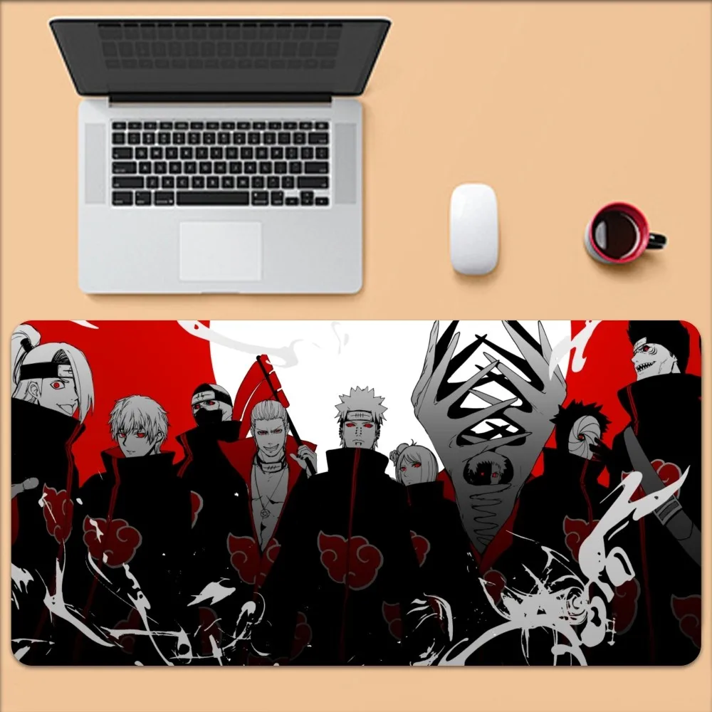 N-NARUTO Anime Akatsuki Bilibili Mouse Pad Large Gaming Compute Gamer PC Keyboard Mouses Mat