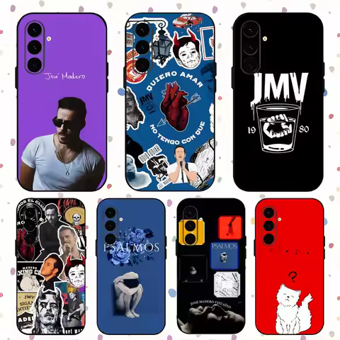 Cool J-Jose M-Madero Singer Phone Case For Samsung Galaxy S25 S24 S23 S22 S21 S20 Plus Ultra Note20 Soft Black