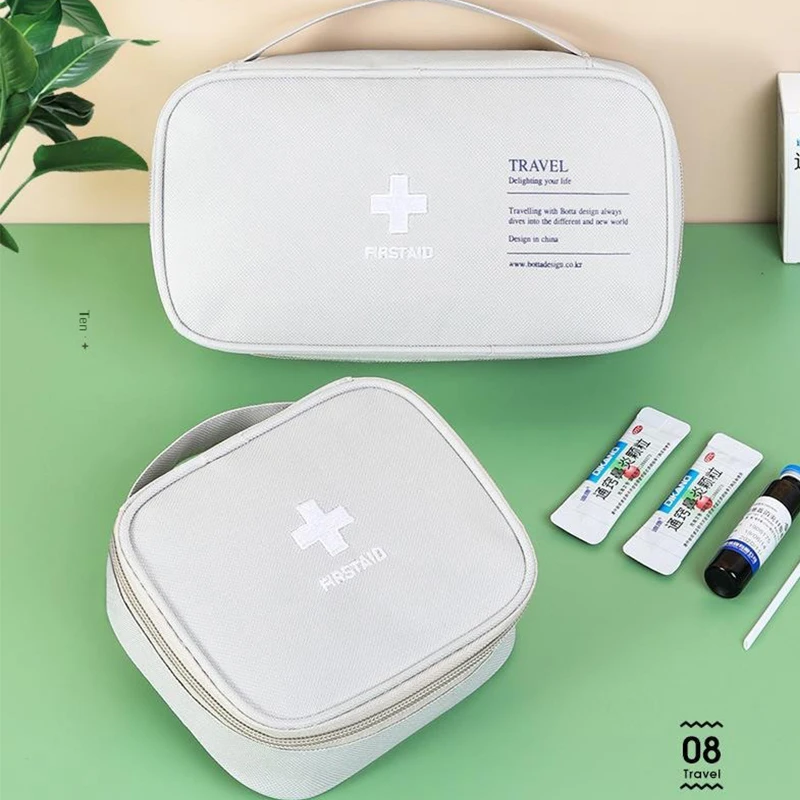 Portable Medicine Bag Cute First Aid Kit Medical Emergency Kits Organizer Outdoor Household Medicine Pill Storage Bag Traveling