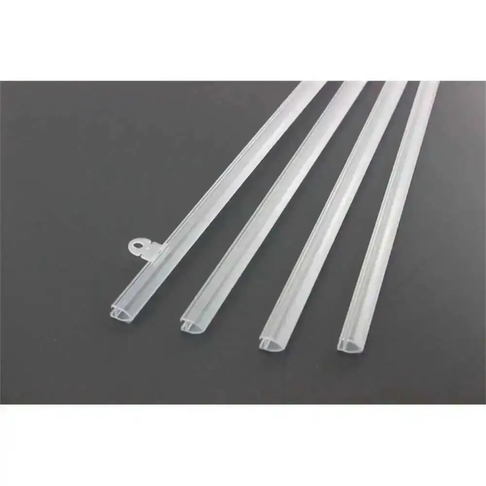 26cm Sign Flag Pole Hook Rail Plastic Poster Hanger Strip Label Clip Frame Banner Rod Snap Advertising Picture Support System