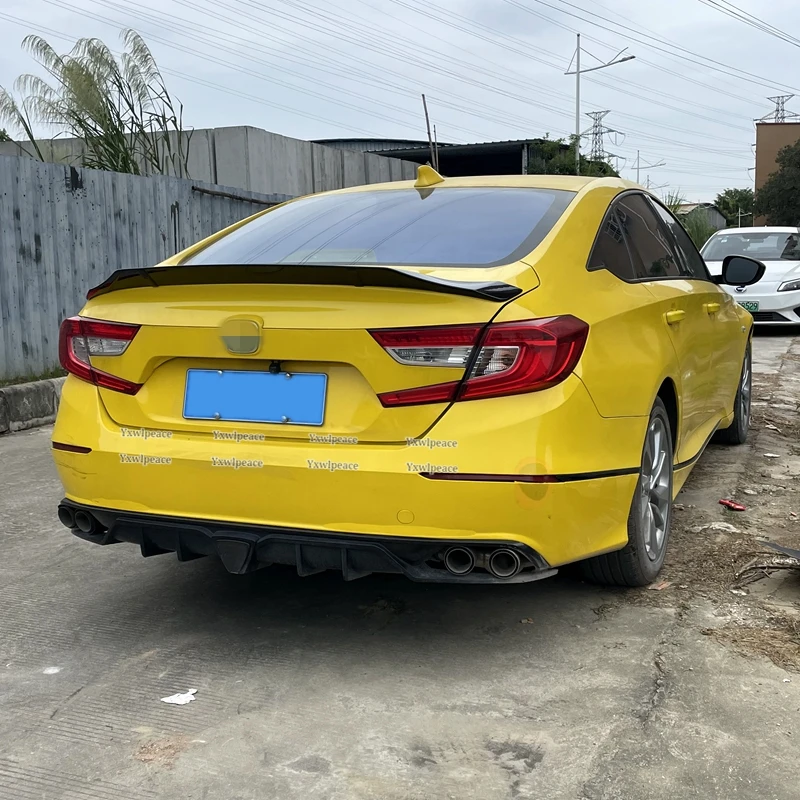 For Honda Accord 10th Generation 2018-2022 High Quality ABS Plastic Rear Trunk Lip Spoiler Wing Body Kit Accessories