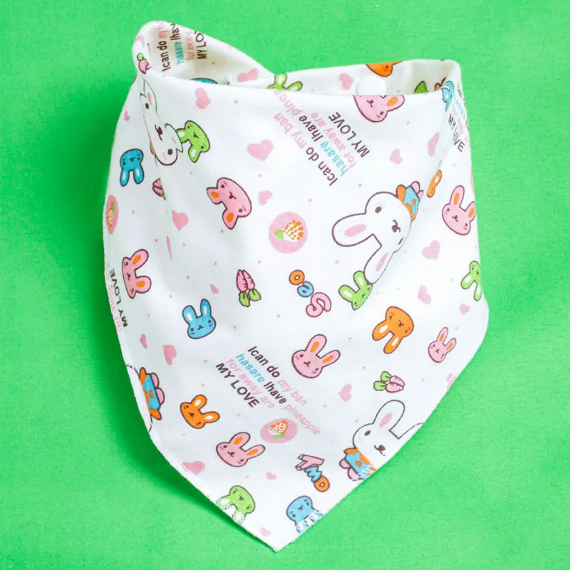 Baby Saliva Towel Children\'s Double-layer Snap Button Newborn Headband Bib Triangle Scarf Four Seasons Cotton Bibs Baby Stuff