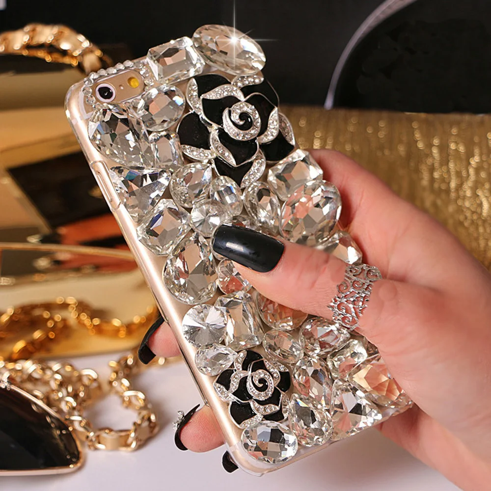 Sunjolly Fox Diamond Case for Samsung Galaxy S23 Plus S22 Ultra Rhinestone Bling Phone Cover for Note 20 S21 S20 Ultra S10 Plus