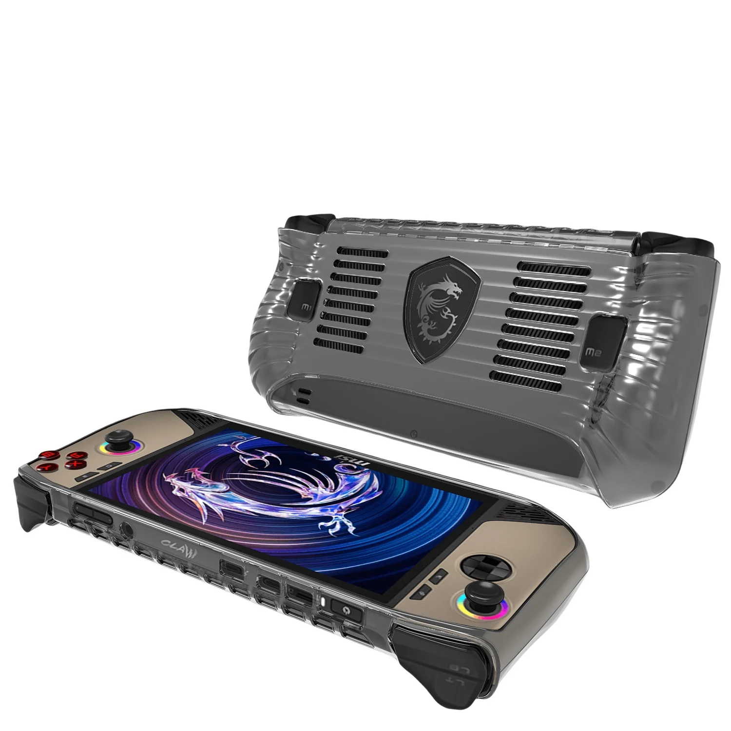 Suitable for CLAW8 AI+ game machine protective cover TPU cooling transparent anti-drop case