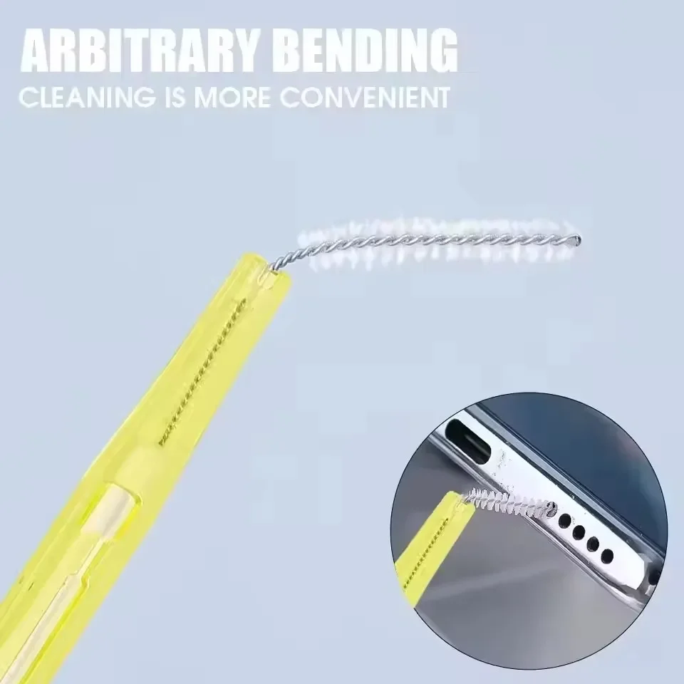 2in1 Retractable Cleaner Kit for Mobile Phone Speaker Charging Port Cleaning Set for iPhone 17 Samsung Earphones Clean Brush view 5