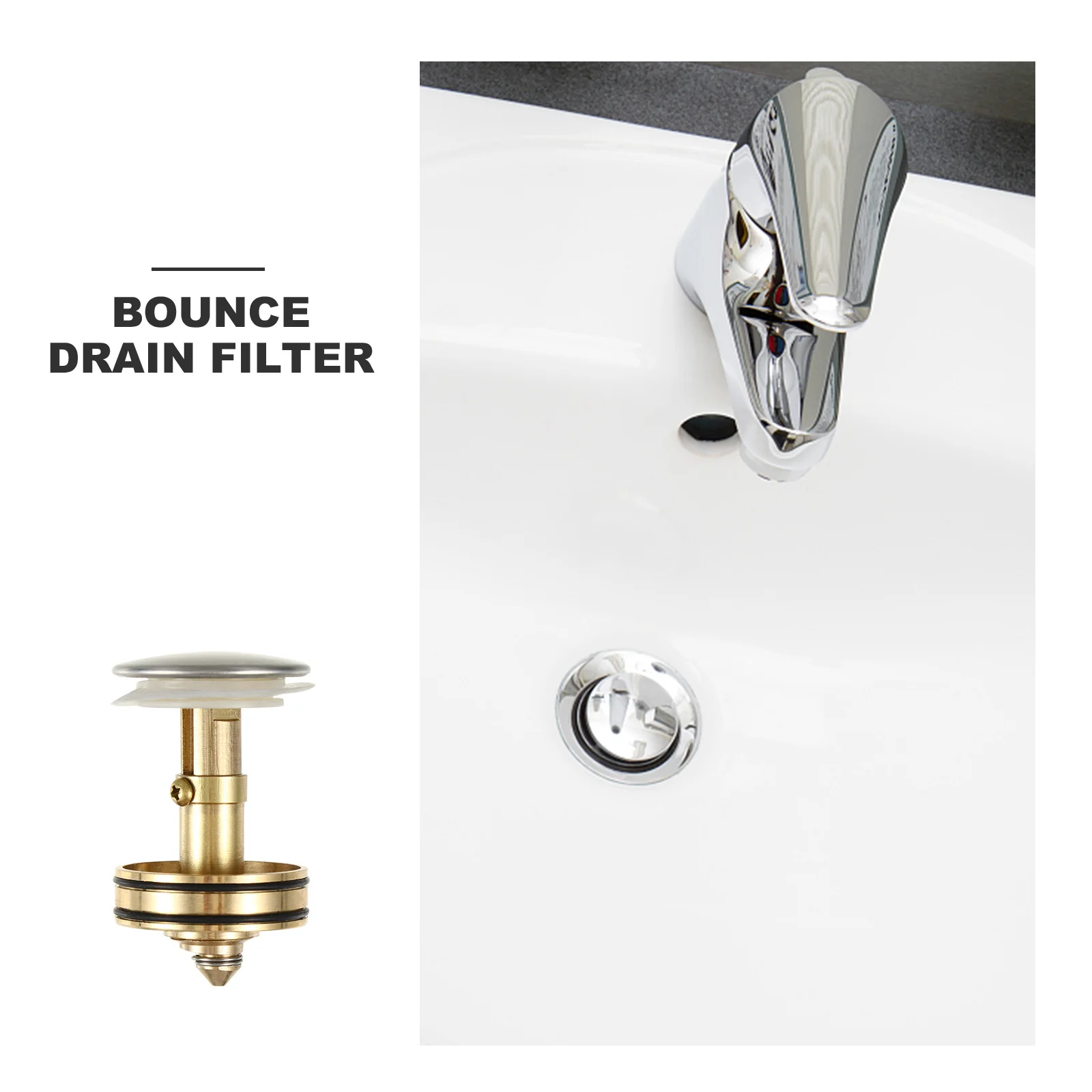 Fotografia 5: 1 pçs filtro de drenagem de salto alto bacia escorredor acima do filtro para cozinha pia do banheiro dreno plug universal multi-purpose