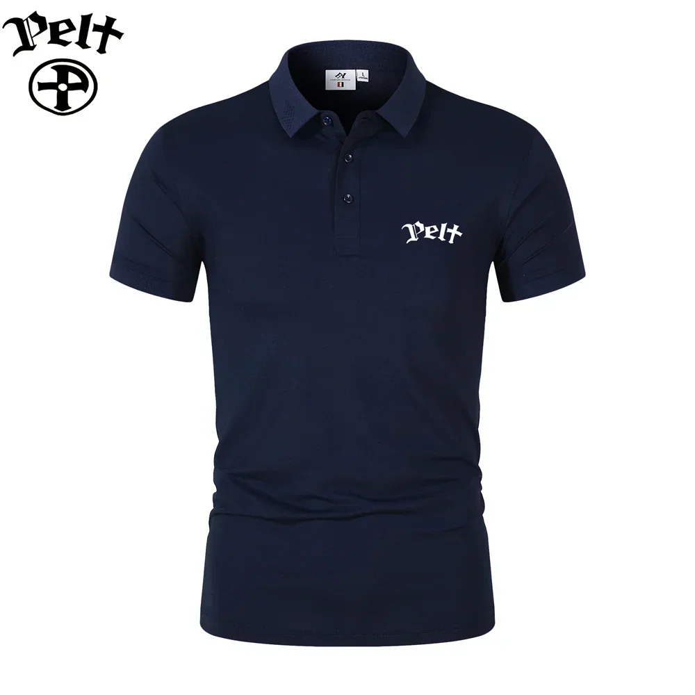 Pelt Golf Top Summer Men\'s and Women\'s Casual Business Short Sleeves T-shirt Fashion Outdoor Sports Quick drying Golf Polo Shirt