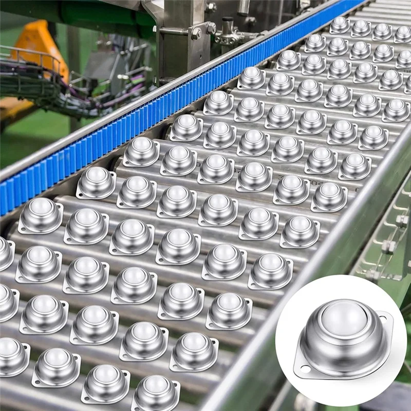 A11I 30 piezas 5/8 pulgadas rodamiento de transferencia de bolas de rodillos transferencia de bolas redondas de acero al carbono para sistema de transmisión de soporte de rodillo transportador