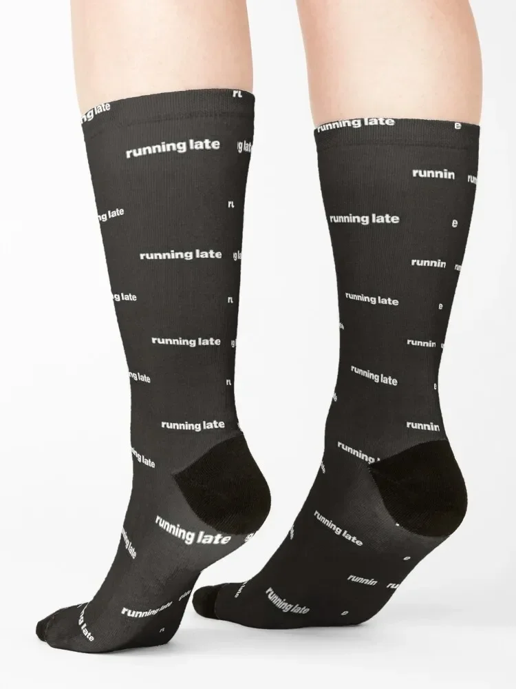 Running Late - Fashionably Tardy Socks heated warm winter Lots Sports Socks Girl Men's
