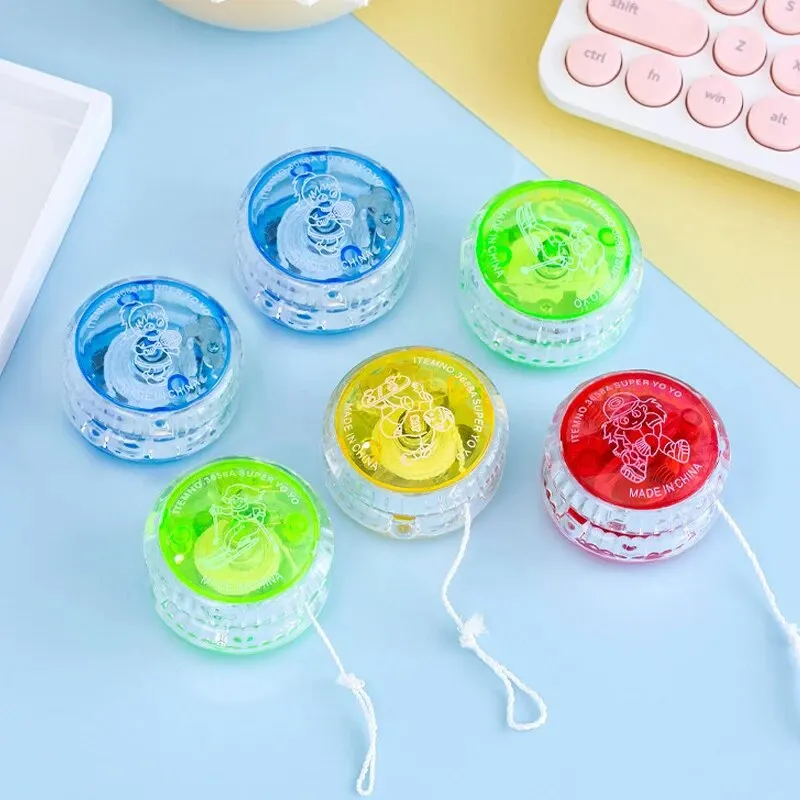 1ชิ้นเปิดไฟโยโย่ของเล่นแฟชั่นแสนสนุกของเล่นคลายเครียดขนาดกะทัดรัดและพกพาได้เกมงานรื่นเริงเกมแบบโต้ตอบ