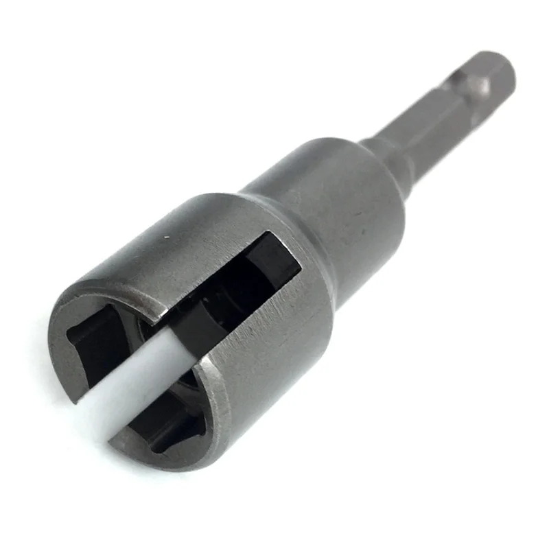 

A43F-Hurricane Shutter Drill Bit,Wing Nut Drill Bit,Wingnut Socket,Power Wing Nut Driver Set,1/4Inch Hex Shank For Panel Nuts