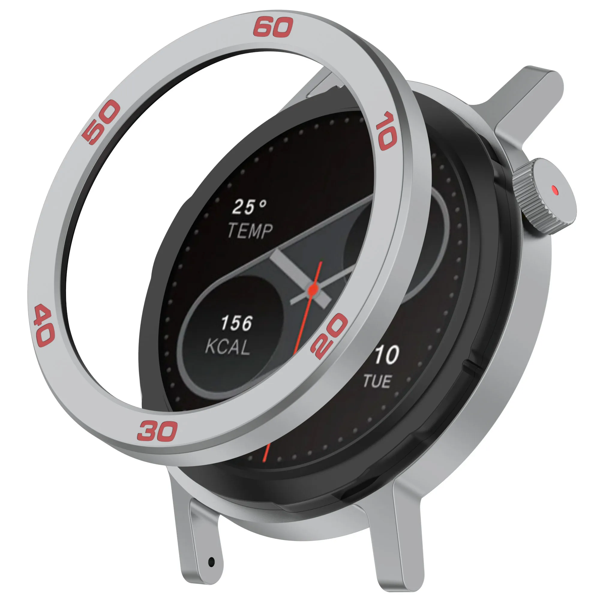 Cincin Bezel Logam untuk Jam Tangan CMF Pro2, Bezel Logam untuk CMF BY Nothing Jam Tangan Pro2 Aksesori Jam Tangan Casing Bezel Pengganti