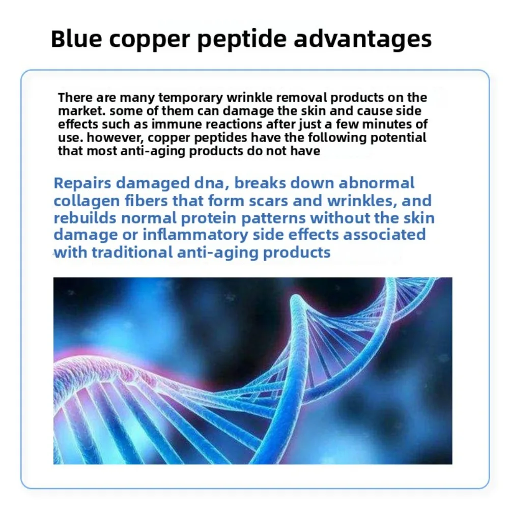 High Purity Copper Tripeptide-1 Blue Copper Peptide Skin Repair Raw Material