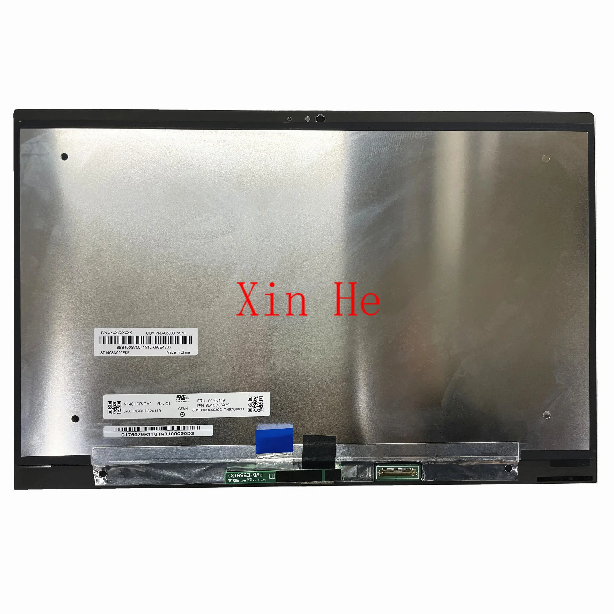 

N140HCR-GA2 14.0'' Laptop LCD Touch Screen Display Assembly For Lenovo X1 Yoga Fru: 01YN149 No-frame 1920*1080