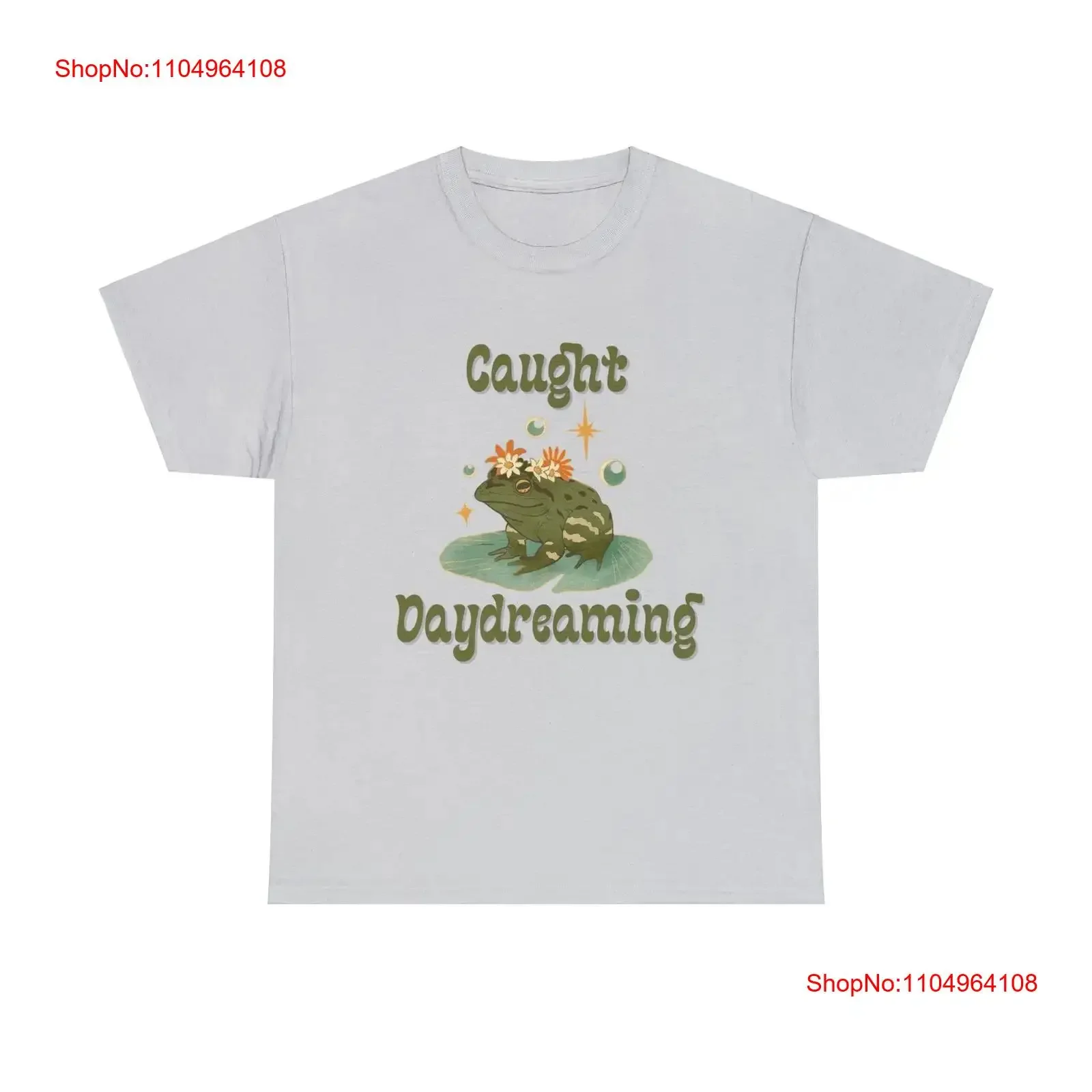 

Caught daydreaming frog toad fantasy t shirt vintage Washed Comfortable Breathable Top For Everyday Wear designer clothes homme