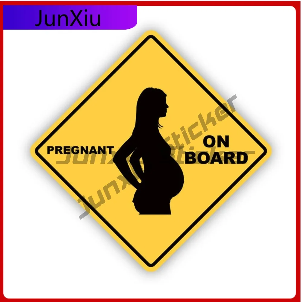 

Pregnant On Board Sun Resistant Scratch Resistant Classic For Bumper Rear Windshield Helmet Self Adhesive Removable Decor