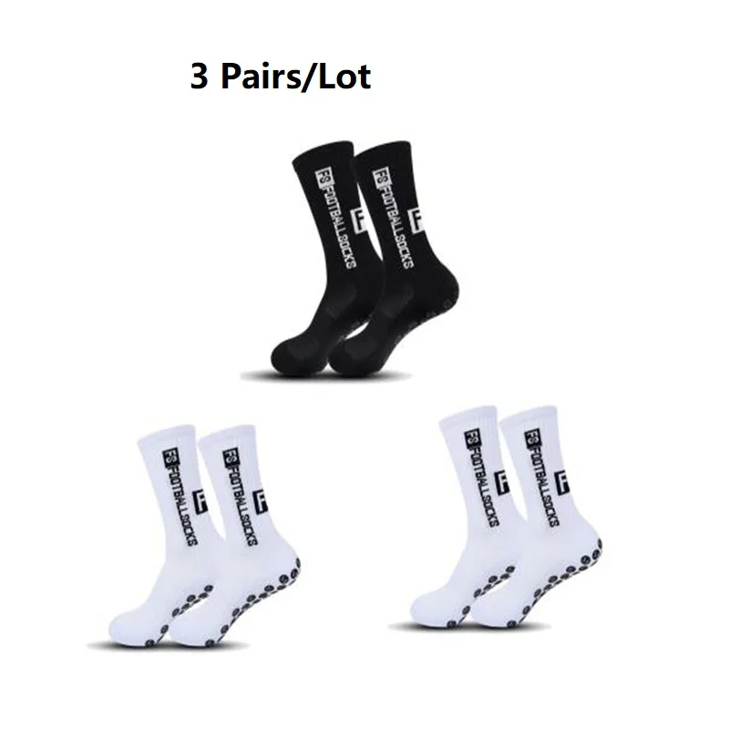 1/3 Pairs Men Non slip Football socks Cycling Breathable Outdoor Basketball Protect Feet Wicking Running Sport Grip Socks Women