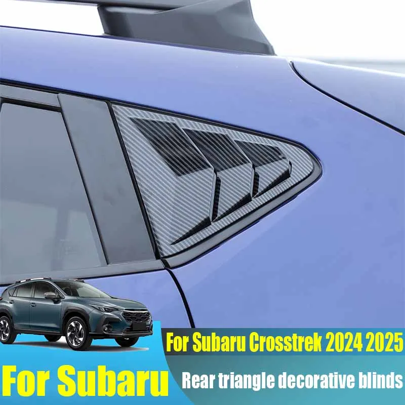 

For Subaru Crosstrek 2024 2025 modified car rear triangle window decoration louver car exterior decoration products ABS material