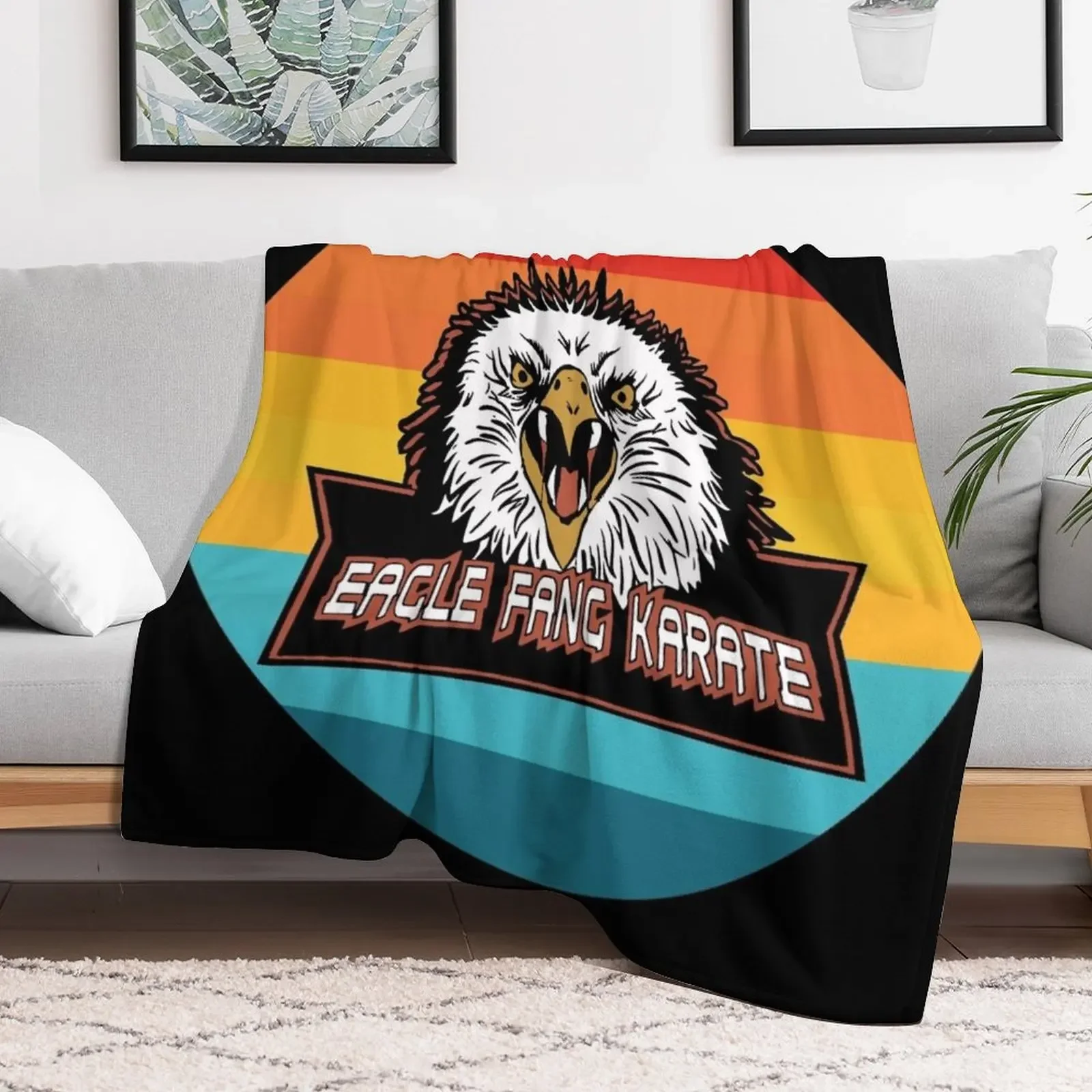 Eagle Fang Karate Classic T-Shirt Throw Blanket Cozy Microfiber Throw Blanket for Home Bedroom