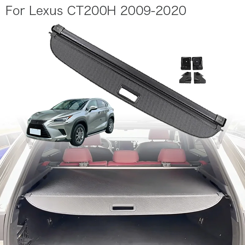 

Auto Trunk Curtain Organizer Cover For Lexus CT200H 2009-2020 Car Cargo Cover Trunk Rear Rack Luggage Storage