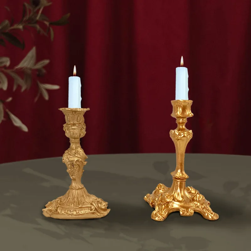 Classical Baroque Candle Holder Ornament Display Props Wedding Decorations Centro De Mesa Decorativo De Comedor