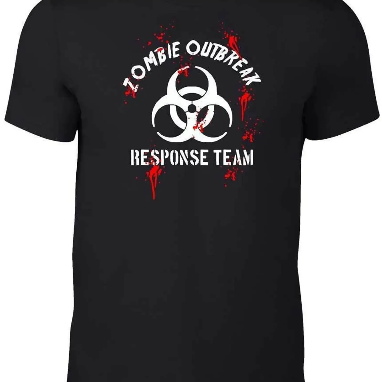 Men amp 39 s Zombie Outbreak Response T shirt vintage Washed Versatile Slightly Stretched Top For Everyday Wear fashion Unisex
