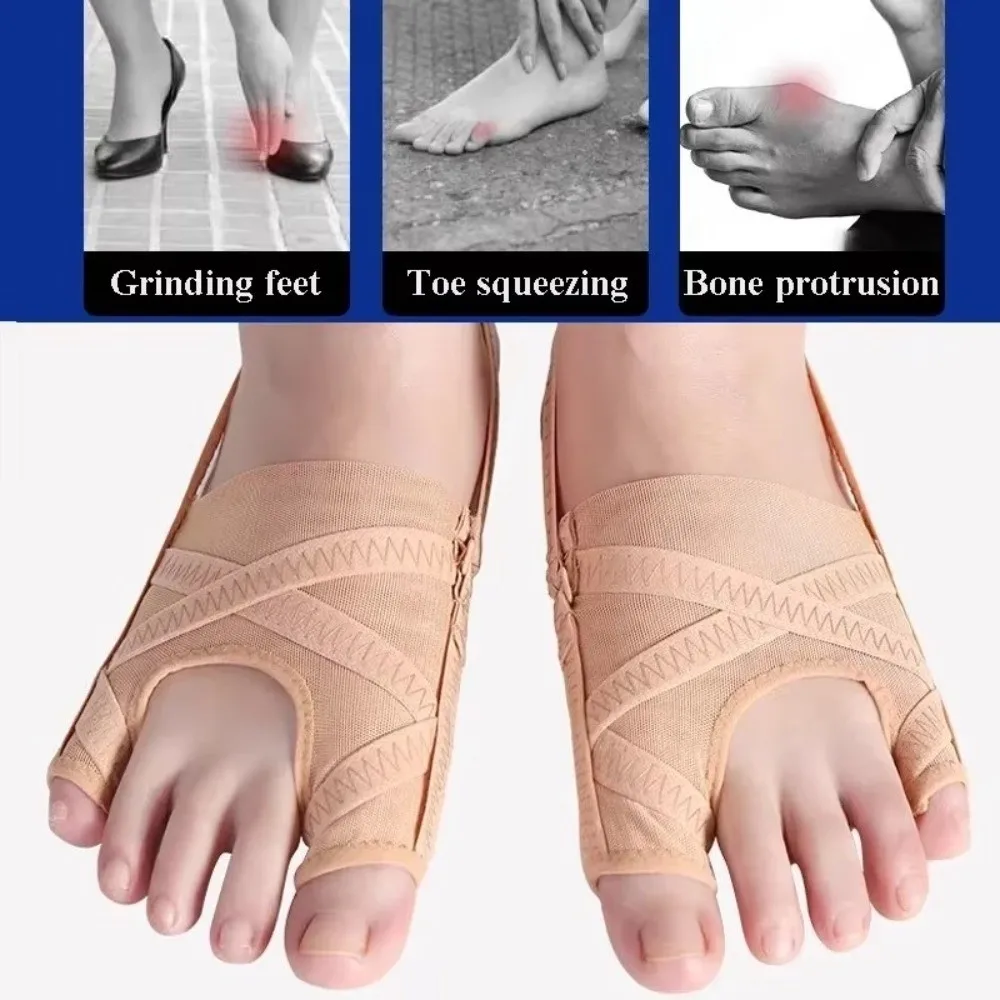 Ergonomic Bunion Corrector 4 Gears Adjustable Comfortable Toe Valgus Corrector Breathable Bunion Protector Toe Separator Sports