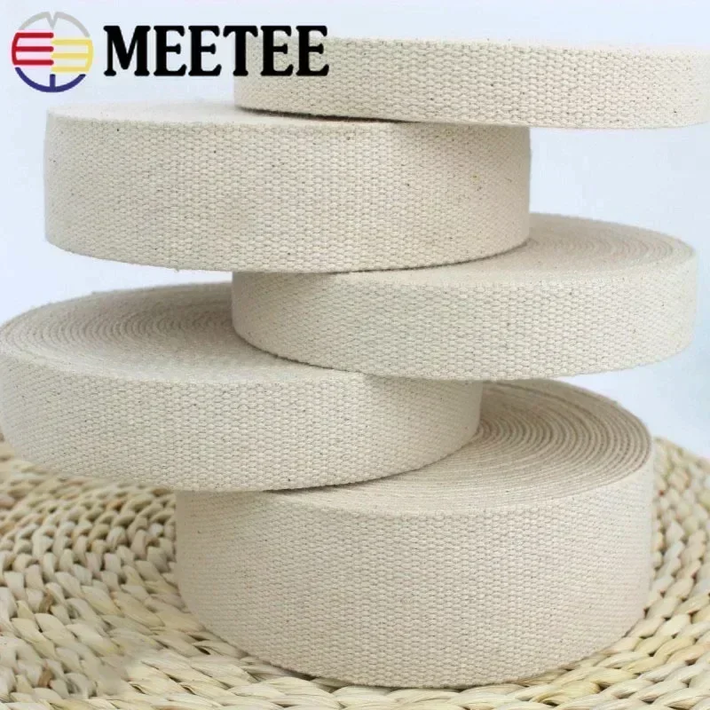 9Meter 20/25/30/38/50mm Polyester Cotton Webbings Bag Strap Webbing Ribbon Backpack Belt Strapping Bias Binding Tapes