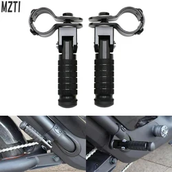 MZTI - 23-27mm Clamp CNC Motorcycle Part Universal Pedals Motorcycles Folded Footrest For Mopeds, Scooters,bicycle,motorbike