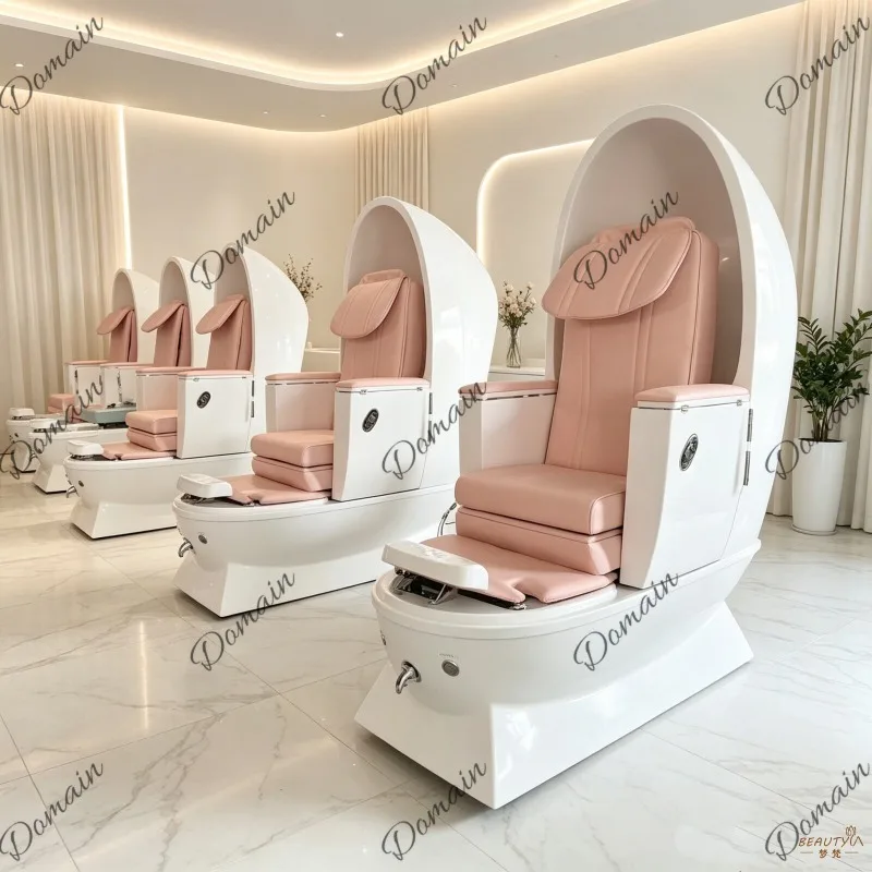 High-end electric foot massage sofa massage manicure eyelashes foot washing reclining spa pedicure chair