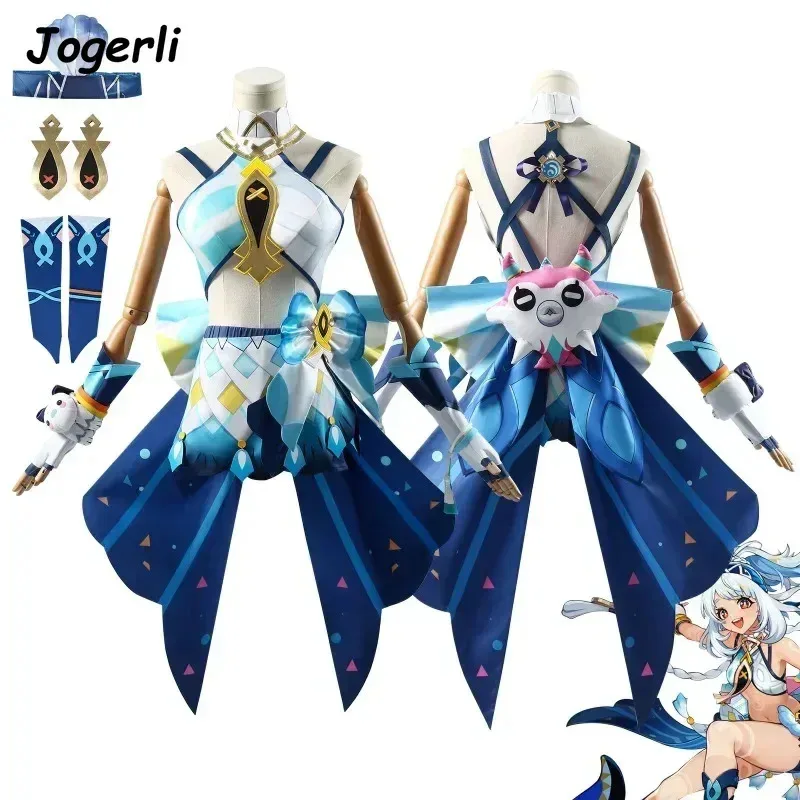 

Jogerli Genshin Impact Cosplay Costumes Mualani New Character Cos Cloth Anime Game Suit Wigk;3,c'5.b;8'