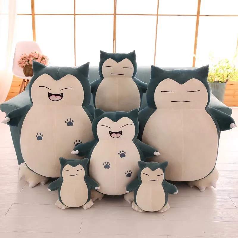 200-50CM Giant Snorlax Plush Pokemon Plush Toys Soft Snorlax Leather Shell Plushie NO Filling Pillow Kawaii Gifts For Children