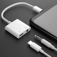 2-in-1 3 5mm To Type C Adapter Digital Aux Cable Type-C To Type-C Converter Conversion Headphone Converter