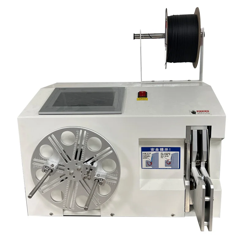 TianWeiLong Desktop Coil Winding Machine Semi-Automatic Cable and Power Cord Tying Machine Wire Bundling Equipment