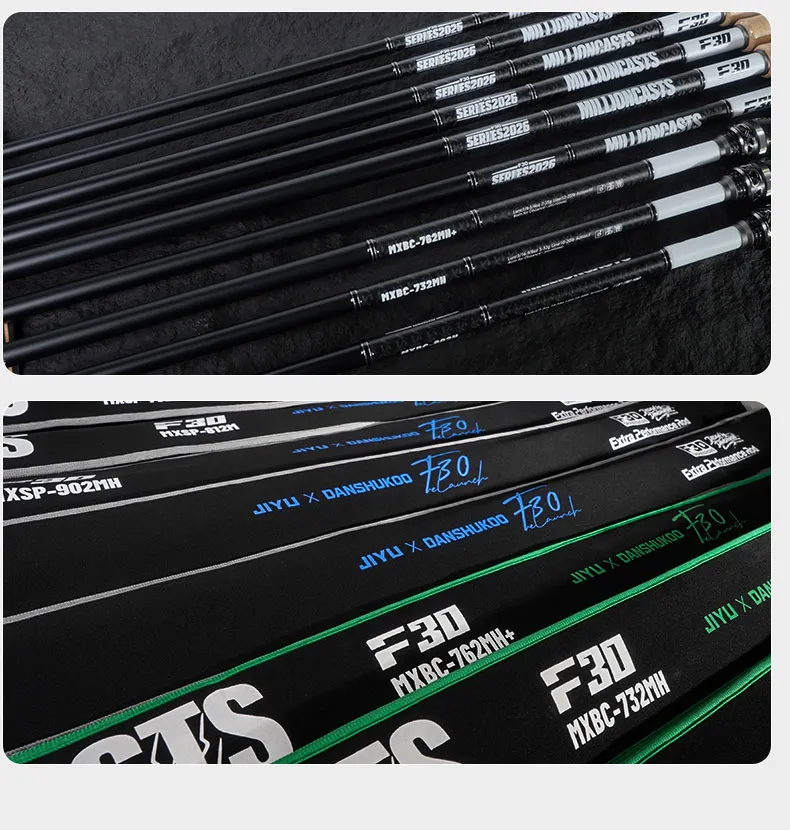 Jiyu F30 Angelrute, T1100+M40+M46 Carbon, SIC-Führungsringe, Weitwurf-Angelrute – Detail 10